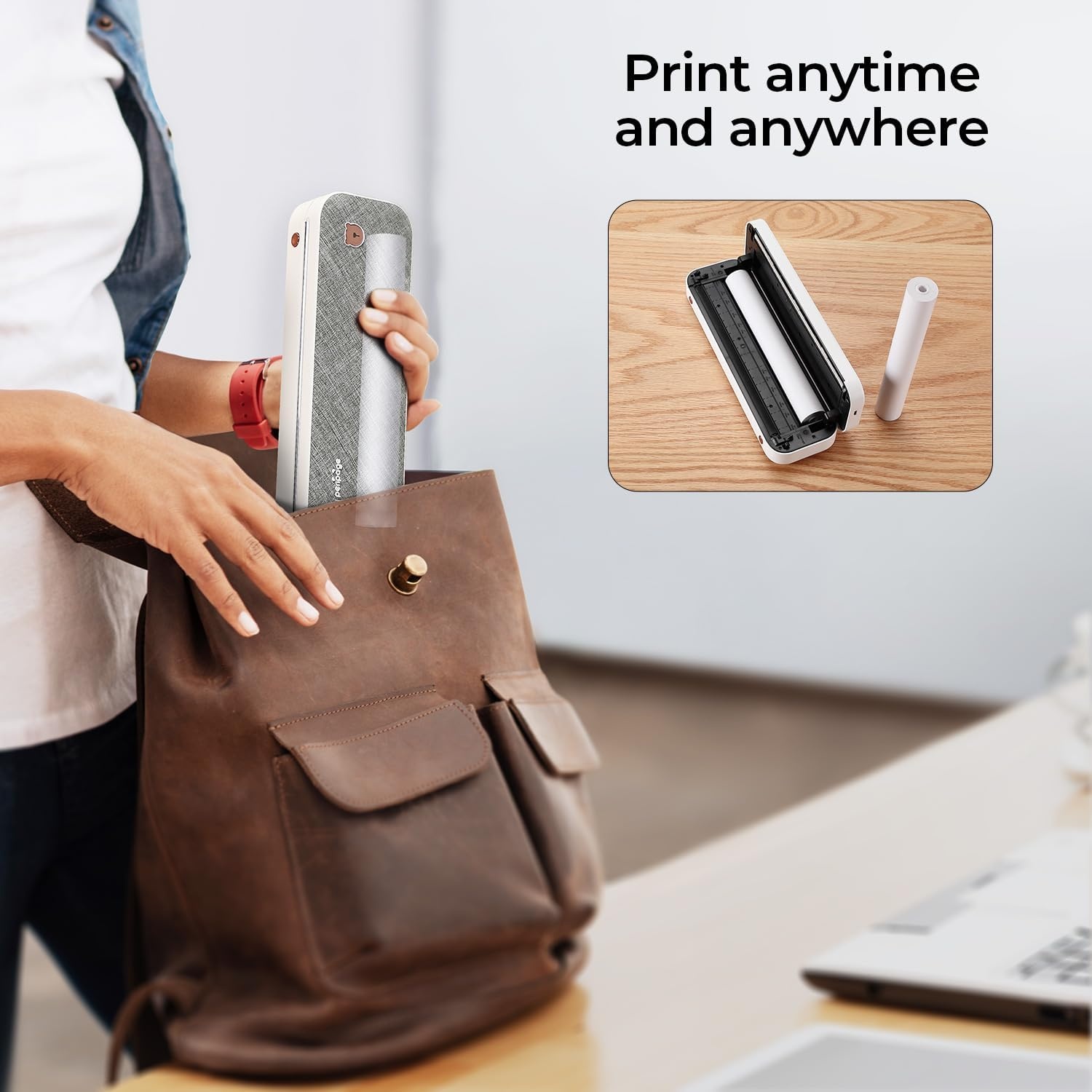 image:imageMUNBYN A4 Thermal Paper 2 Rolls 27 SheetsRoll Thermal Paper for Document Homework Picture 827210mm width Compatible with ITP02ITP04ITP01 Portable Printer BPA Free