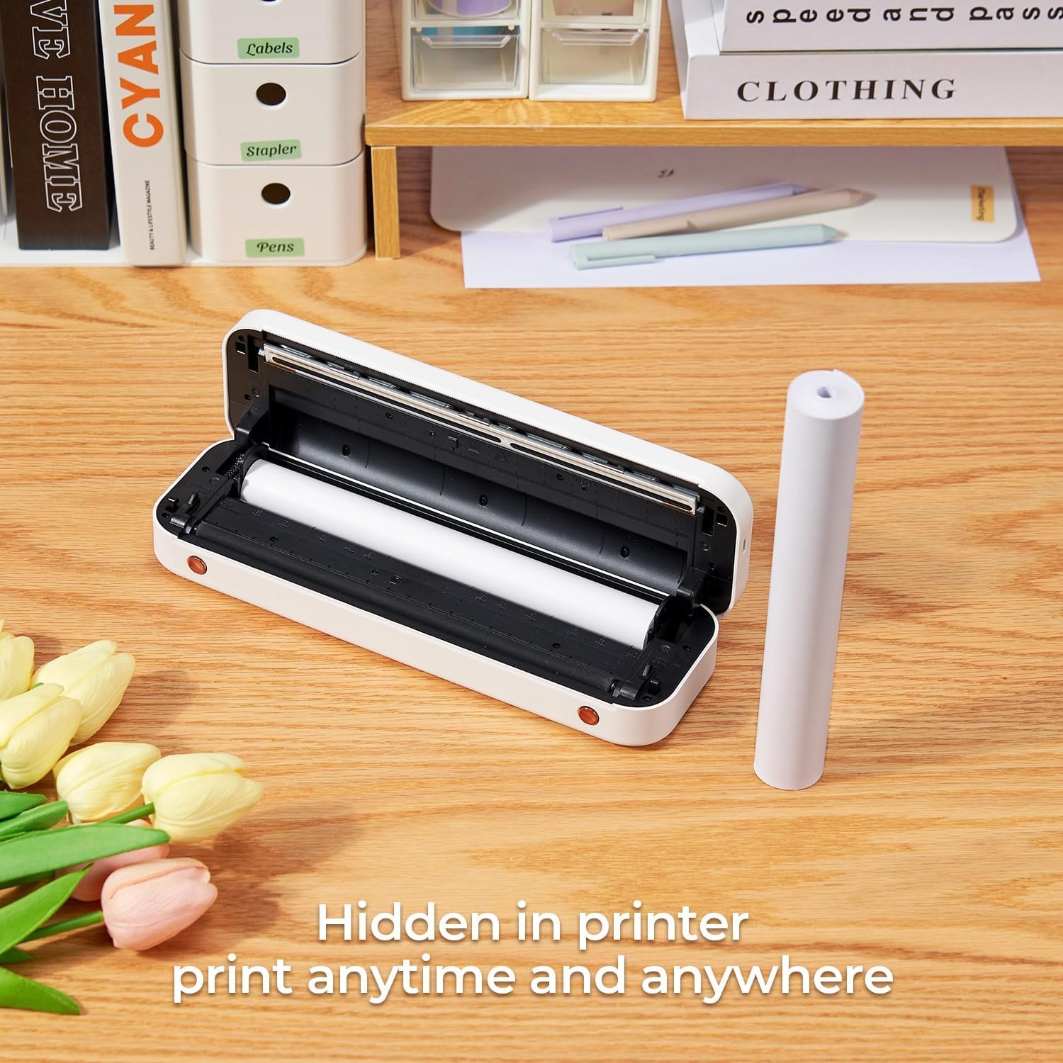 image:imageMUNBYN A4 Thermal Paper 3 Rolls 27 SheetsRoll Thermal Paper for Document Homework Picture 827210mm width Compatible with ITP02ITP04ITP01 Portable Printer BPA Free