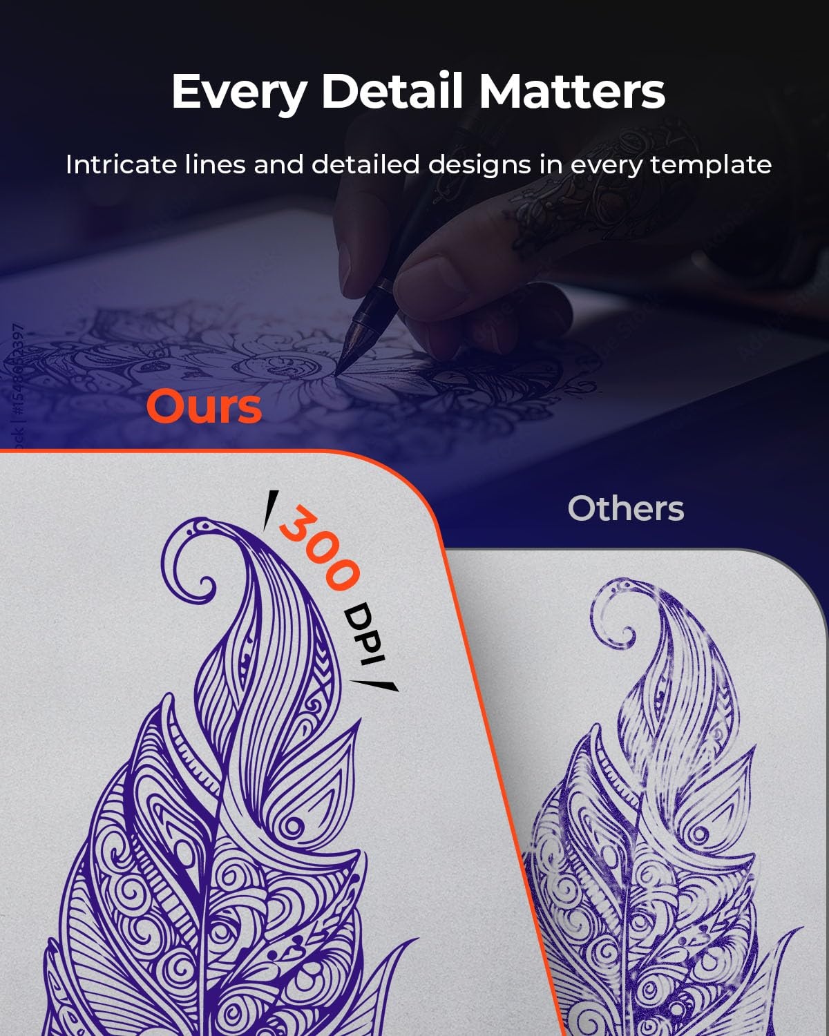 image:imageMUNBYN Tattoo Stencil Printer ITP06 300DPI Wireless Thermal Tattoo Printer with 20 Transfer Papers Tattoo Printers Compatible with Smartphone amp PC for Tattoo Artists amp Beginners