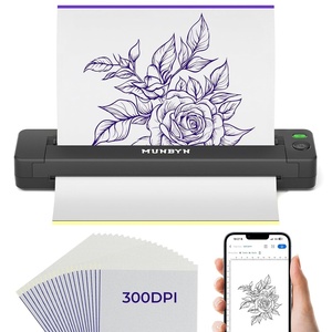 image:imageMUNBYN Tattoo Stencil Printer ITP06 300DPI Wireless Thermal Tattoo Printer with 20 Transfer Papers Tattoo Printers Compatible with Smartphone amp PC for Tattoo Artists amp Beginners