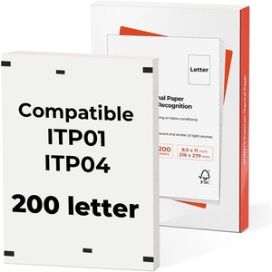image:imageMUNBYN Thermal Printer Paper 85 x 11 Inch US Letter Size 200 Sheets Double Black Mark Compatible with ITP04 and ITP01 Continual Feeding Thermal Paper