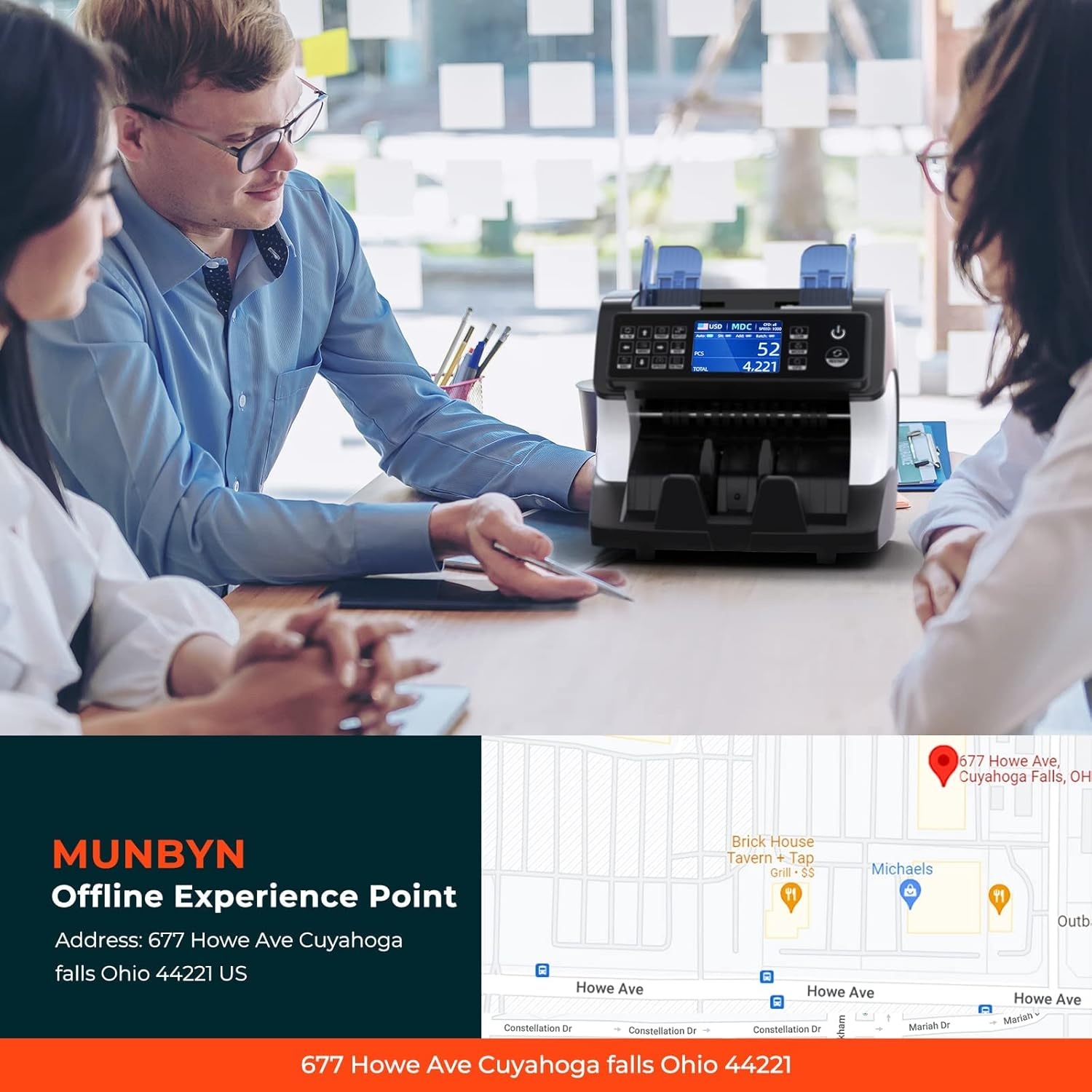 image:imageMUNBYN IMC01 Bank Grade Money Counter Machine Mixed Denomination 2CISUVIRMGMT Counterfeit Detection Serial Number MUL Currency Cash Counter Printer Compatible 2Y Warranty WhiteBlack