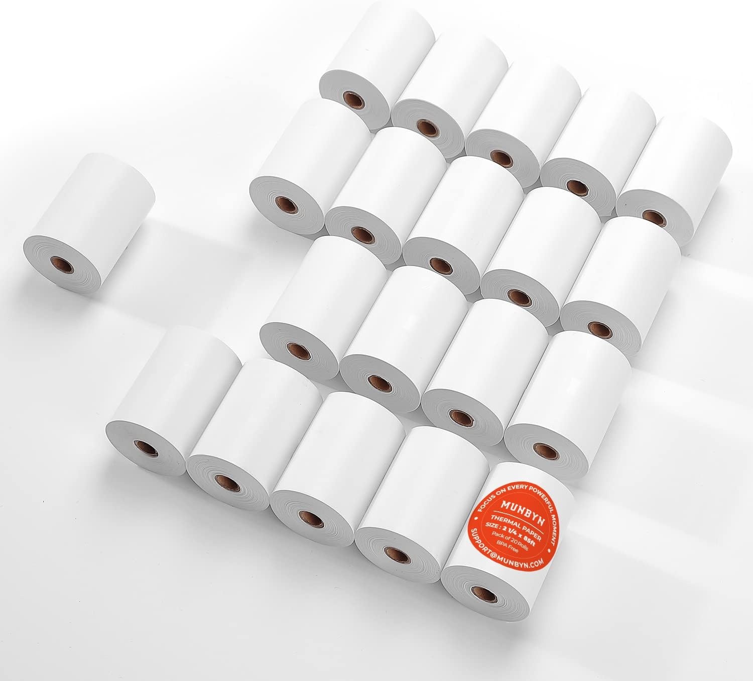 image:imageMUNBYN Thermal Paper 3 18 x 230ft 10 Rolls Receipt Paper Work for Star Micronics TSP100 TSP143 Epson 80mm Receipt Printer Square POS Register 80mm Thermal Receipt Papers BPA Free Plus Version2 14 x 85