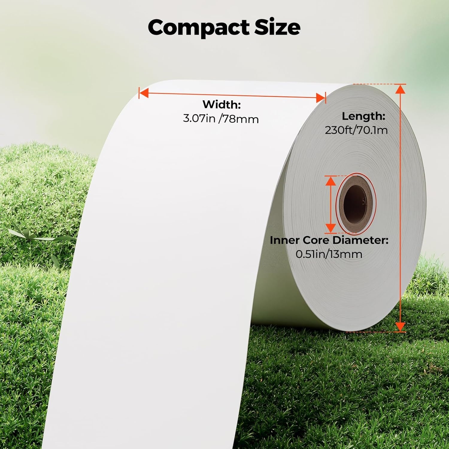 image:imageMUNBYN Thermal Paper 3 18 x 230ft 10 Rolls Receipt Paper Work for Star Micronics TSP100 TSP143 Epson 80mm Receipt Printer Square POS Register 80mm Thermal Receipt Papers BPA Free Plus Version3 18 x 230