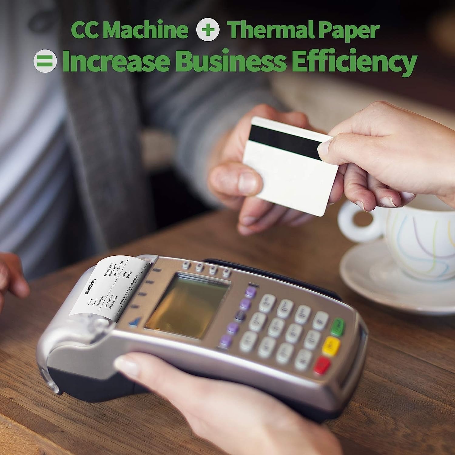 image:imageMUNBYN Thermal Paper 3 18 x 230ft 10 Rolls Receipt Paper Work for Star Micronics TSP100 TSP143 Epson 80mm Receipt Printer Square POS Register 80mm Thermal Receipt Papers BPA Free Plus Version2 14 x 50