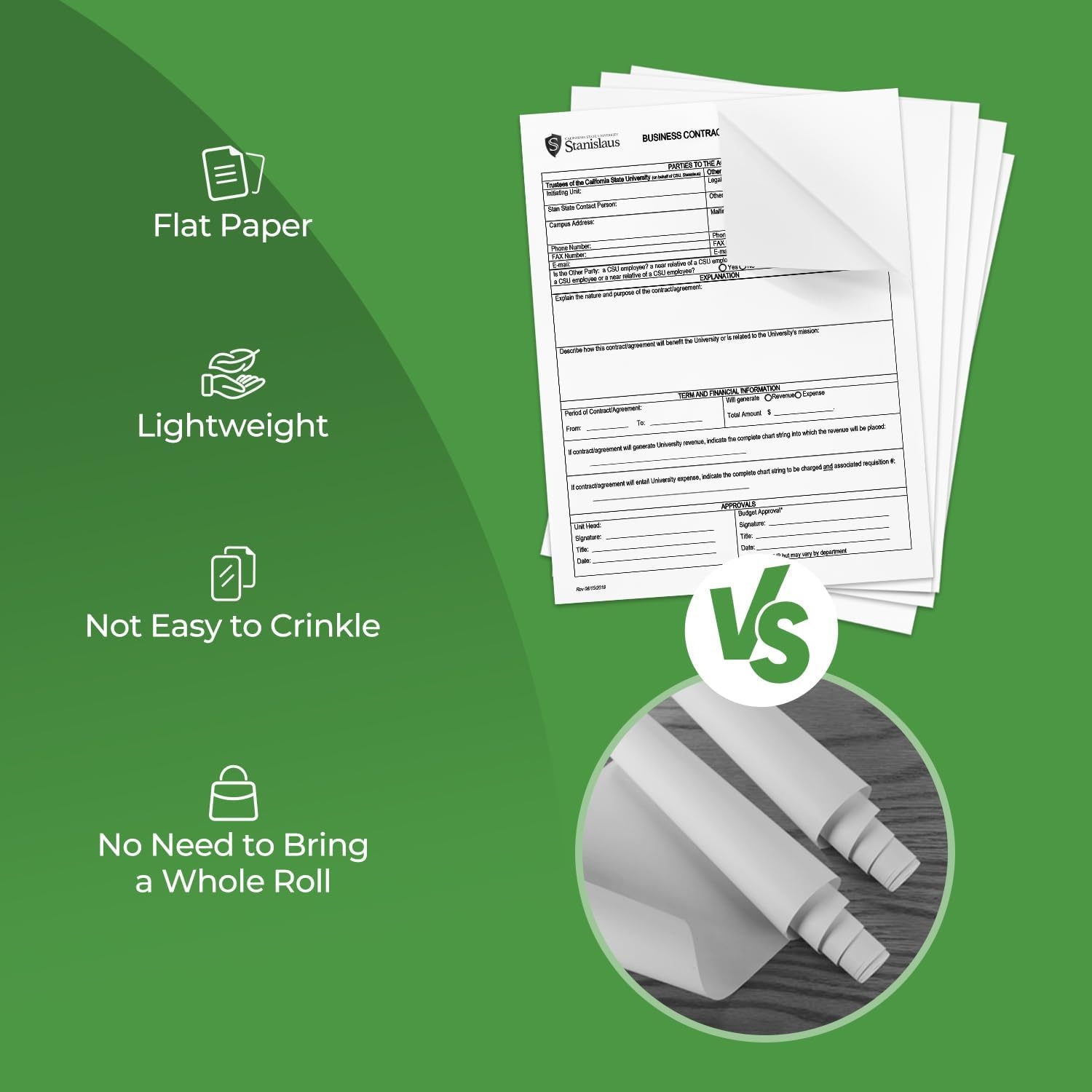 image:imageMUNBYN Thermal Printer Paper 85 x 11 Inch US Letter Size Thermal Paper 100 Sheets Compatible with ITP01A40 Not Compatible with ITP04 Continual Feeding Thermal Paper