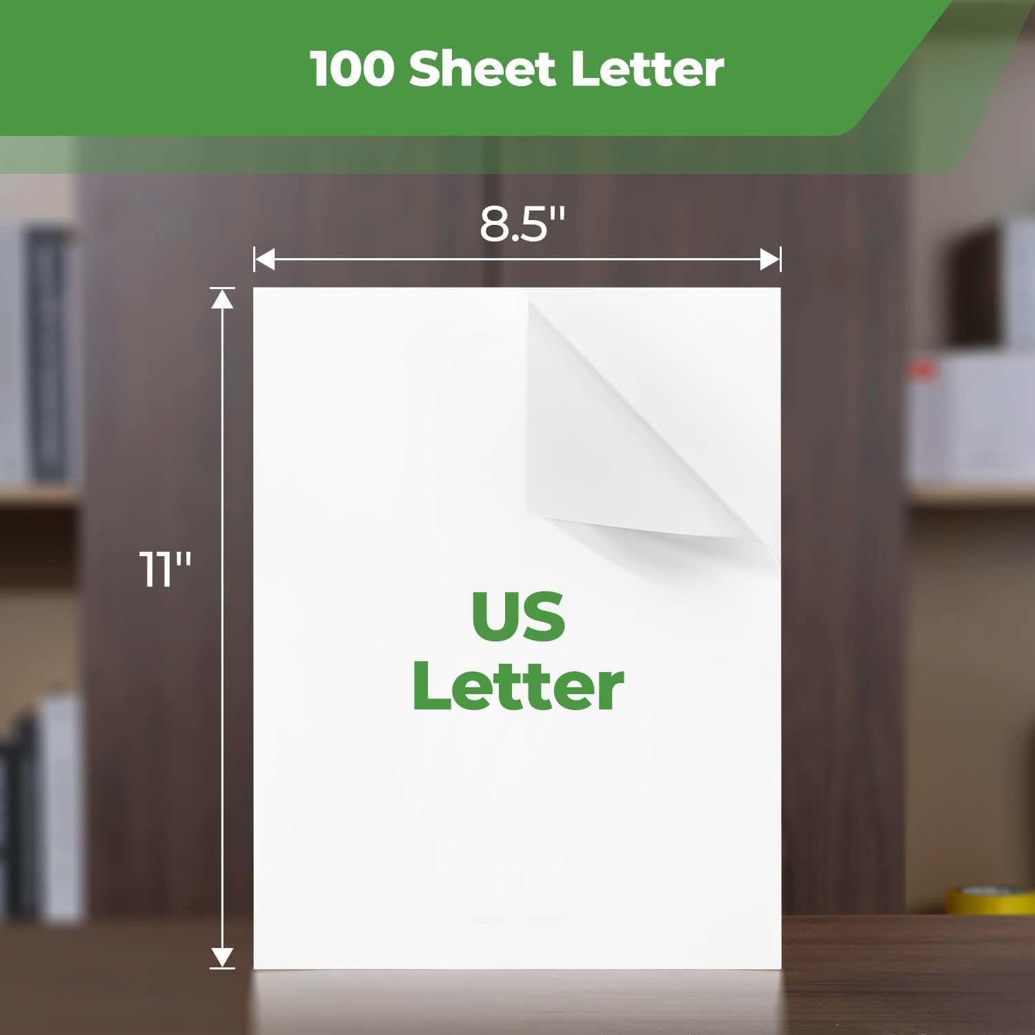 image:imageMUNBYN Thermal Printer Paper 85 x 11 Inch US Letter Size Thermal Paper 100 Sheets Compatible with ITP02 and ITP01 Continual Feeding Thermal Paper