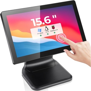image:imageMUNBYN 156inch POS Touchscreen Monitor Backlit LED MultiTouch Screen Monitor HDMIVGA Capacitive Screen Display True Flat Seamless for Retail Restaurant Bar No Driver Required 2Y Protection
