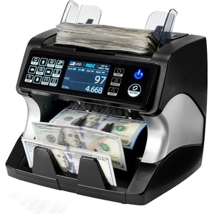 image:imageMUNBYN IMC01 Bank Grade Money Counter Machine Mixed Denomination 2CISUVIRMGMT Counterfeit Detection Serial Number MUL Currency Cash Counter Printer Compatible 2Y Warranty WhiteBlack