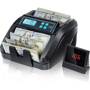 image:imageMUNBYN IMC51 Money Counter Machine Count Value AddBatchAdd Value Mode Bill Counter UVMGIRMT Detection USD only Cash Counter1100 Billsmin Money Counting Machine with LCD Display BlackBlack
