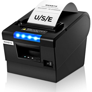 image:imageMUNBYN Receipt Printer P068 3 18 80mm Direct Thermal Printer POS Printer with Auto Cutter  Thermal Receipt Printer with USB Serial Ethernet Windows Driver ESCPOS Support Cash Drawer