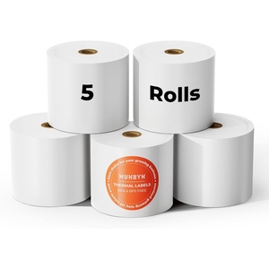 image:imageMUNBYN Thermal Paper 3 18 x 230ft 10 Rolls Receipt Paper Work for Star Micronics TSP100 TSP143 Epson 80mm Receipt Printer Square POS Register 80mm Thermal Receipt Papers BPA Free Plus Version3 18 x 230