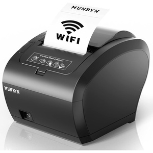 image:imageMUNBYN WiFi Receipt Printer with USB Port 80mm WiFi POS Printer Works with Mac Windows Chromebook Linux Cash Drawer No Support for Square Zettle Shopify Kyte Bluetooth or 5G WiFiWiFi