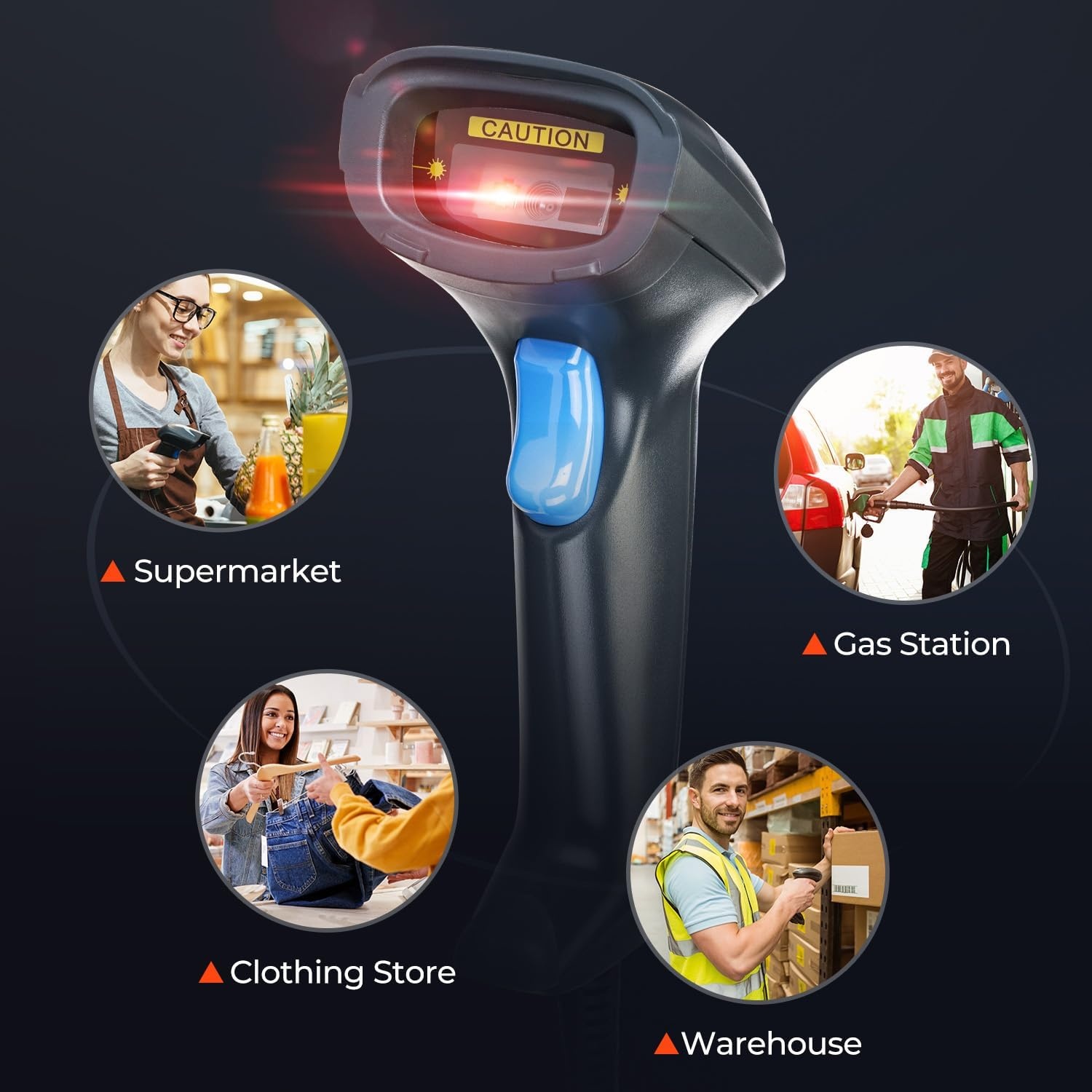 image:imageMUNBYN Book Scanner for Personal Library 1D2D USB Handheld Barcode Scanner Support ISBNUPC and Other Barcode Plug amp Play