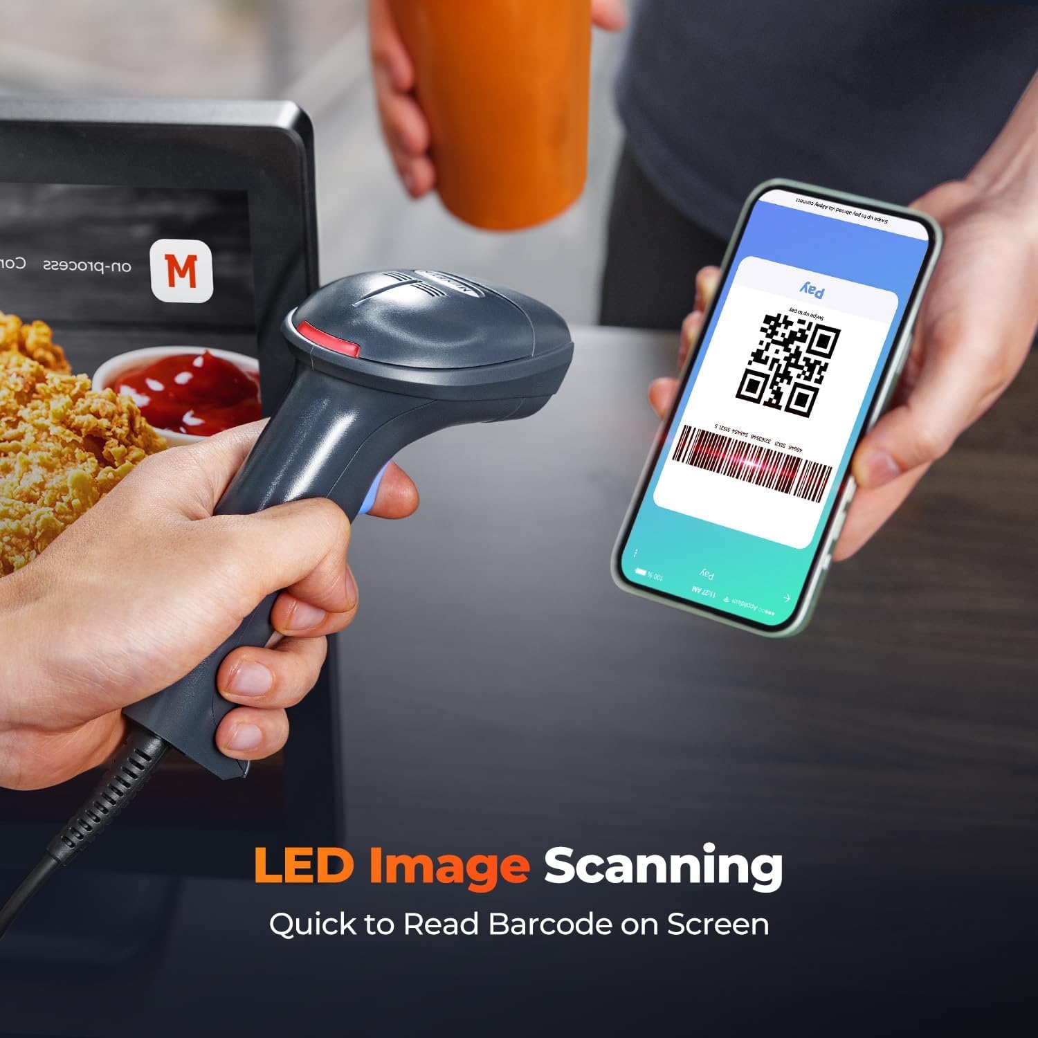 image:imageMUNBYN Book Scanner for Personal Library 1D2D USB Handheld Barcode Scanner Support ISBNUPC and Other Barcode Plug amp Play