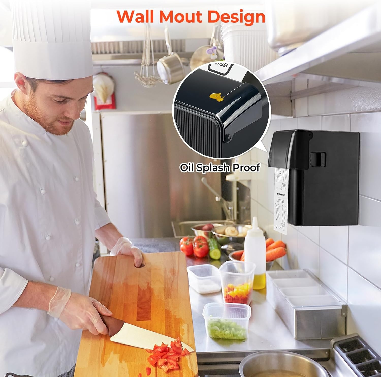 image:imageMUNBYN WiFi Receipt Printer with USB Port 80mm POS Printer Works with Mac Windows Chromebook Linux Cash Drawer ESCPOS P047 WiFi Do Not Support Square Paypal Zettle Shopify Kyte Bluetooth