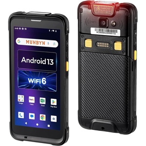 image:imageMUNBYN IPDA101P Upgraded Android 13 Barcode Scanner with Pistol Grip WiFi 6 Handheld Mobile Computer PDA 55 Screen Equipped Data Terminal SE4710 Zebra Engine GPS 1D2DQR Inventory ScannerBarcode Scanner Without Pistol Grip