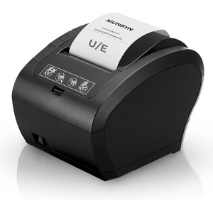image:imageMUNBYN Receipt Printer Thermal Receipt Printer Works with Windows Mac Chromebook Linux Cash Drawer USBEthernet Port 80mm Printer for POS HighSpeed AutoCutter Wall Mount ESCPOS ITPP047Black