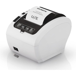 image:imageMUNBYN Receipt Printer Thermal Receipt Printer Works with Windows Mac Chromebook Linux Cash Drawer USBEthernet Port 80mm Printer for POS HighSpeed AutoCutter Wall Mount ESCPOS ITPP047White