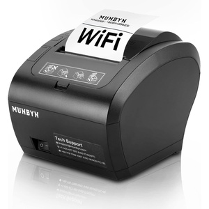 image:imageMUNBYN WiFi Receipt Printer with USB Port 80mm POS Printer Works with Square Mac Windows Chromebook Linux Cash Drawer ESCPOS P047 WiFi Do Not Support Square Paypal Zettle Shopify Kyte BluetoothBlack