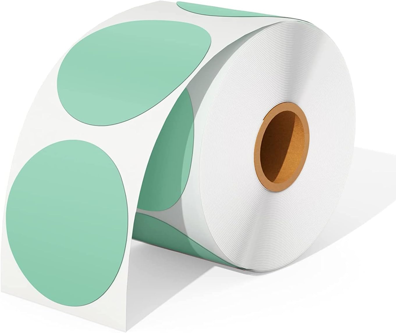image:image2 Inch Green Circle Thermal Sticker Labels225x125 Green Thermal Sticker Labels