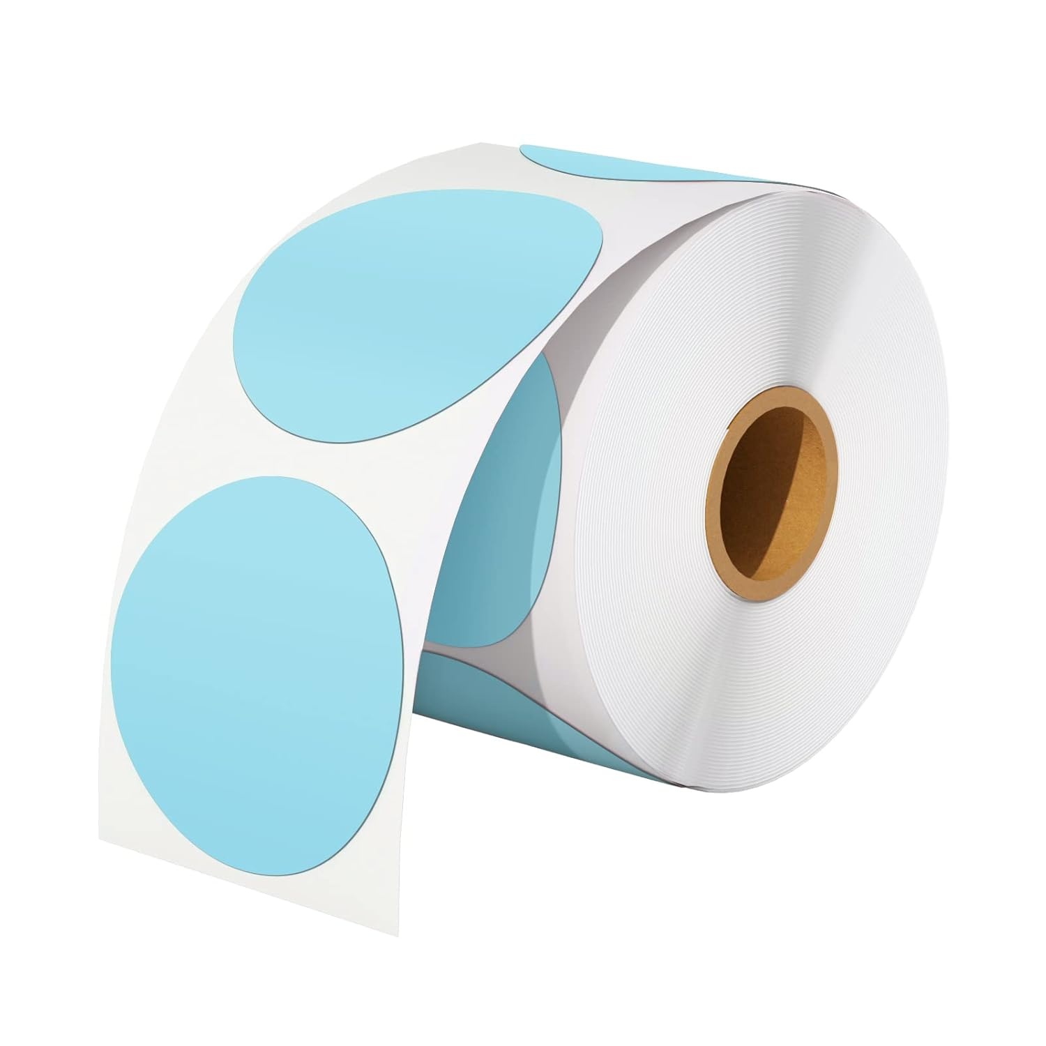 image:imageBlue Shipping Labels2 Inch Blue Circle Thermal Sticker Labels