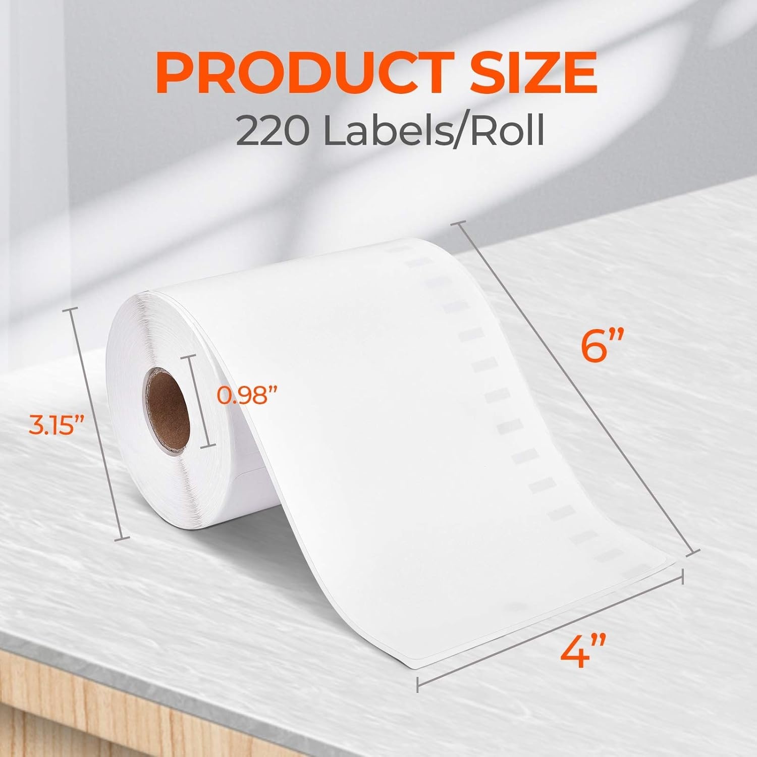 image:imageLabel Holder for Rolls and Fanfold Labels4x6 Direct Thermal Shipping Label 220 LabelsRoll