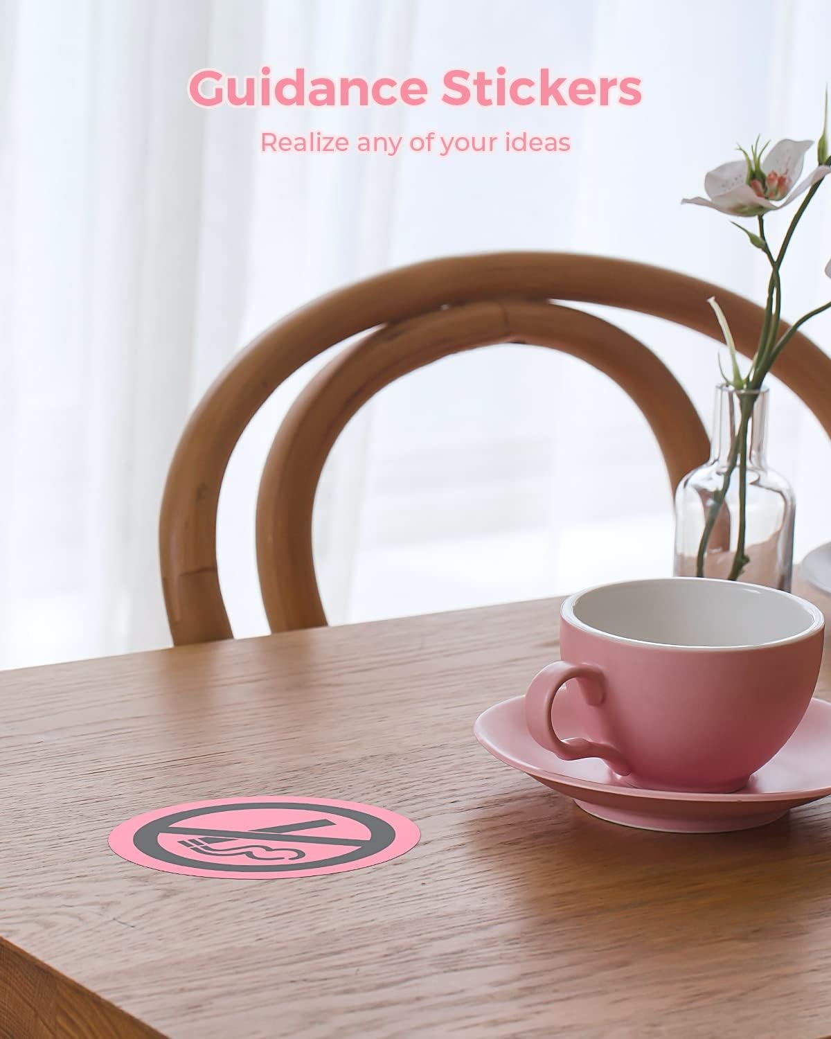 image:imageMUNBYN 3 Inch Pink Circle Thermal Sticker Labels MultiPurpose SelfAdhesive Round Direct Thermal Labels for Business 500 Sheets1 RollPink