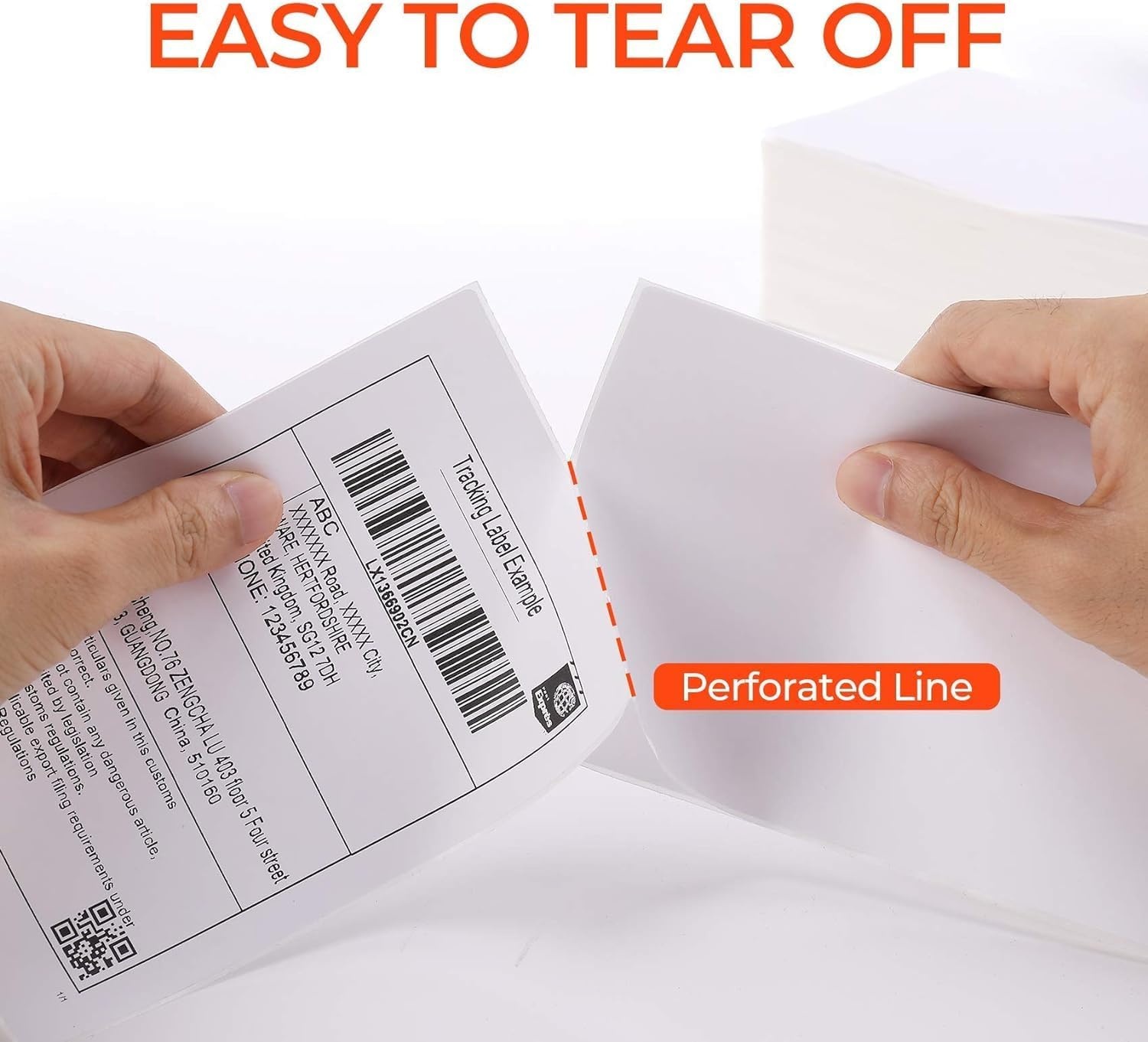image:imageMUNBYN 4x6 Pink Direct Thermal Shipping Labels Commercial Grade Permanent Adhesive Fanfold Mailing Postage Label Paper for Thermal Printers and Packages 500 Sheets per StackWhite