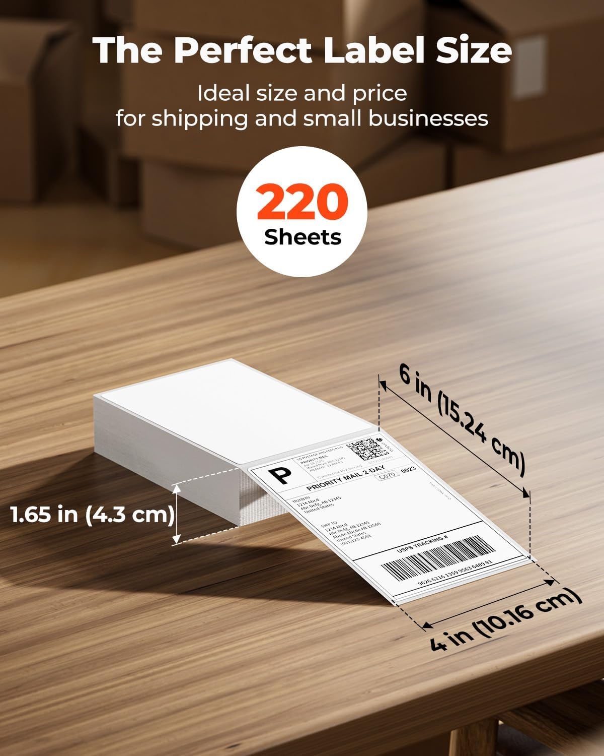 image:imageMUNBYN 4x6 Pink Direct Thermal Shipping Labels Commercial Grade Permanent Adhesive Fanfold Mailing Postage Label Paper for Thermal Printers and Packages 500 Sheets per StackWhite