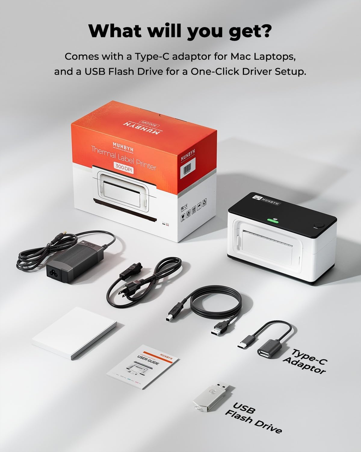 image:imageMUNBYN Bluetooth Thermal Label Printer 941BP Wireless 300DPI 4x6 Shipping Label Printer for Small Business Compatible with Windows Mac iPhone Android PC Amazon Shopify Etsy USPS PinkWhite