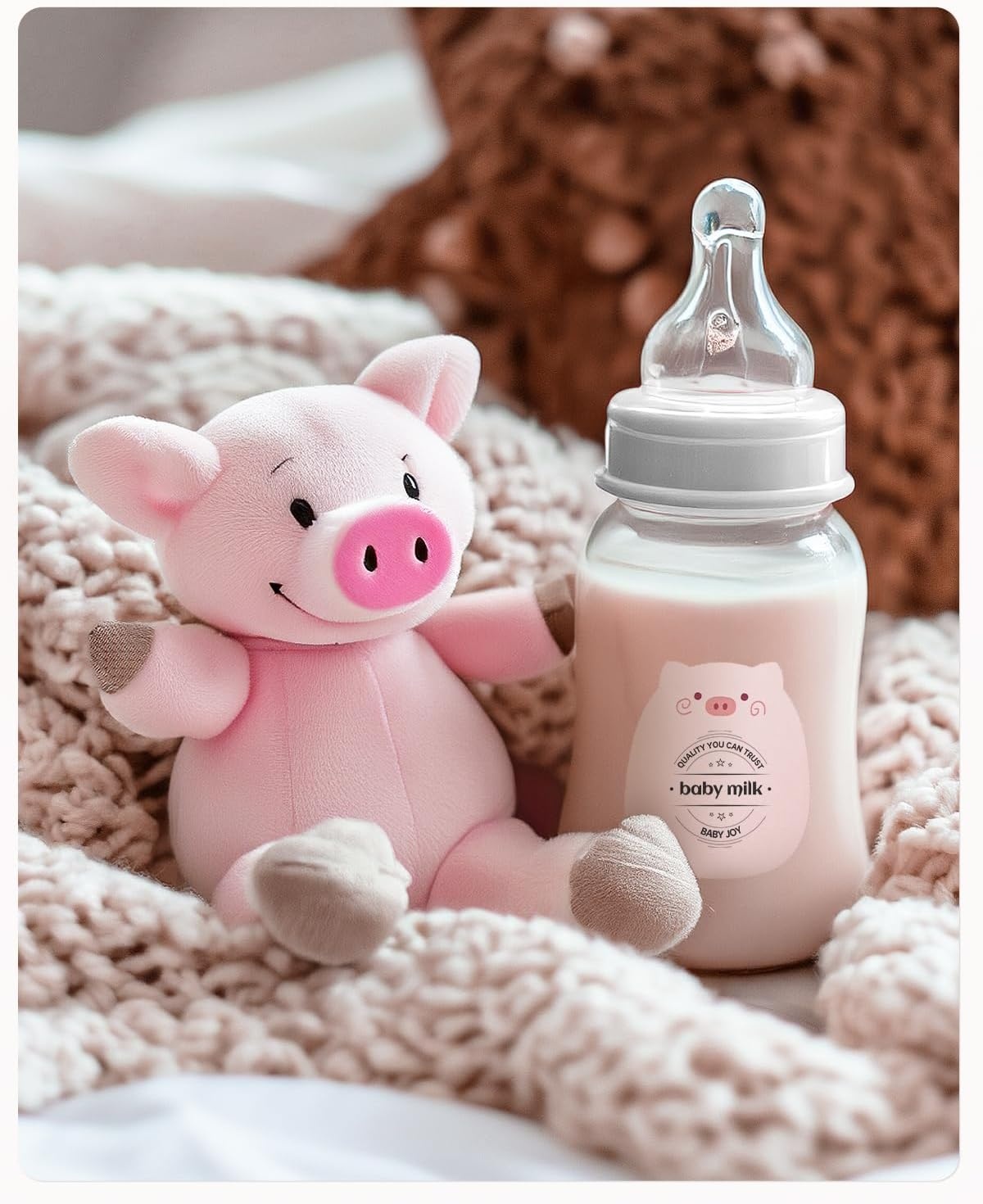 image:imageMUNBYN Cute Pink Pig Cartoon Thermal Labels Waterproof Kawaii Animal Stickers for Kids DIY Decoration Notebook 200 Labels1 Roll