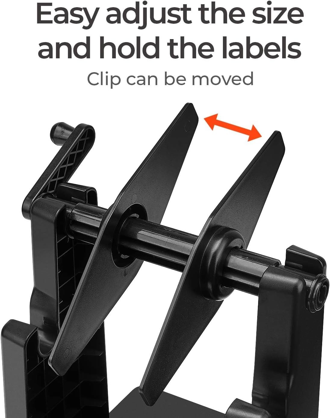 image:imageMUNBYN External Rolls Label Holder 2 in 1 FanFold Stack Paper Holder for Desktop Thermal Label PrinterLarge