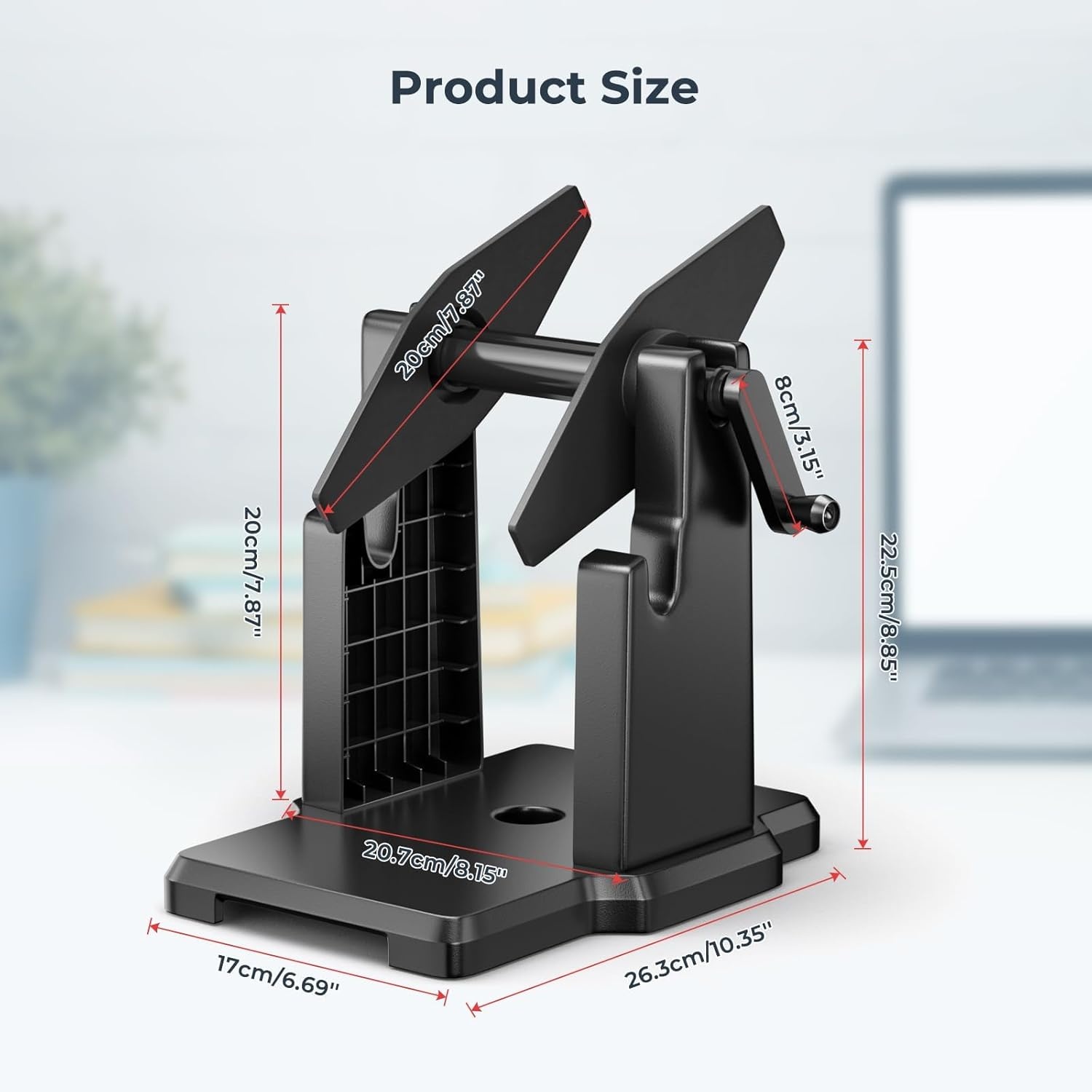 image:imageMUNBYN External Rolls Label Holder 2 in 1 FanFold Stack Paper Holder for Desktop Thermal Label PrinterLarge Pack of 2
