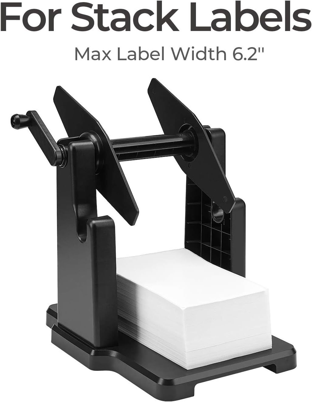 image:imageMUNBYN External Rolls Label Holder 2 in 1 FanFold Stack Paper Holder for Desktop Thermal Label PrinterLarge Pack of 2
