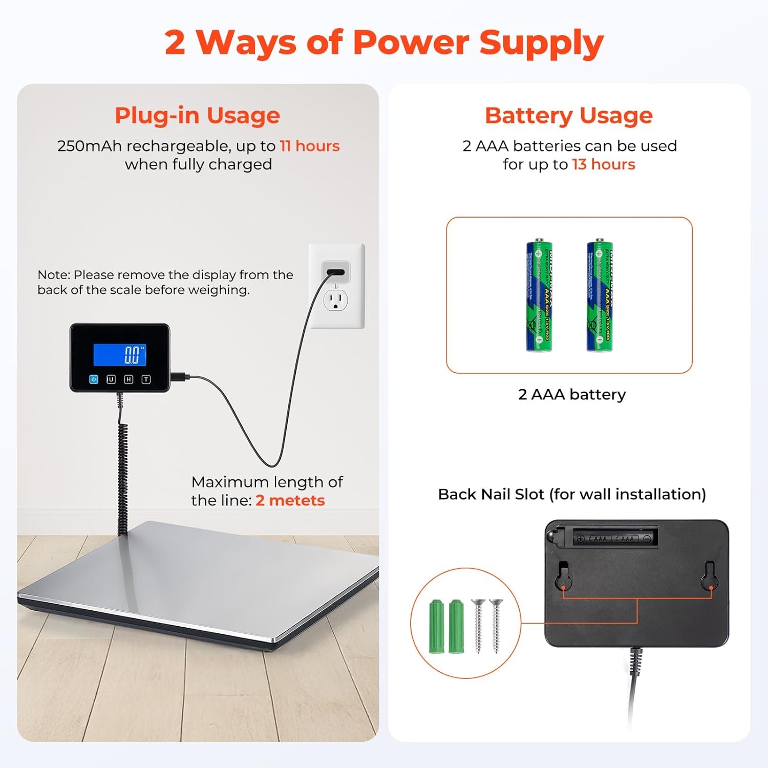 image:imageMUNBYN Shipping Scale 440lb18oz Digital Postal Scale for Packages with HoldTare Function Backlit LCD Battery amp Cable Included Postage Scale for Small Business Packages Luggage and Home Use