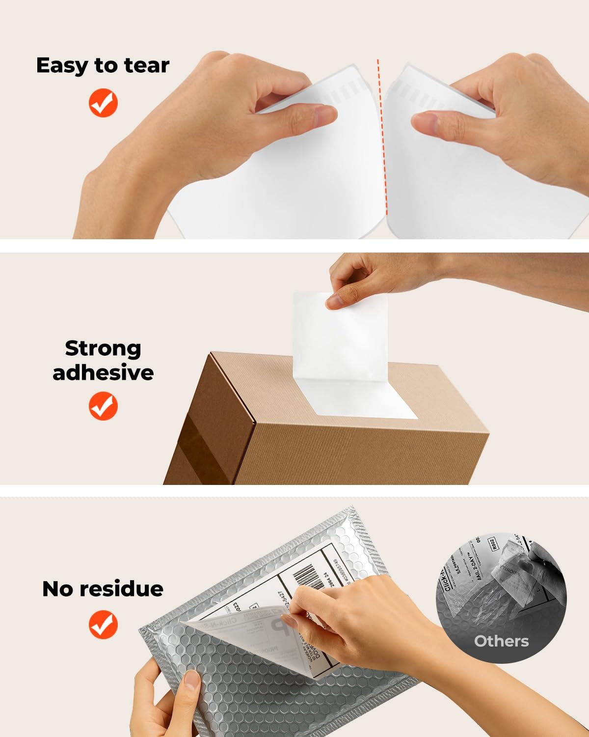 image:imageMUNBYN Thermal Direct Shipping Labels 4x6 Labels for Thermal Printer 500 Sheets1 Rolls Commercial Grade220 Labels