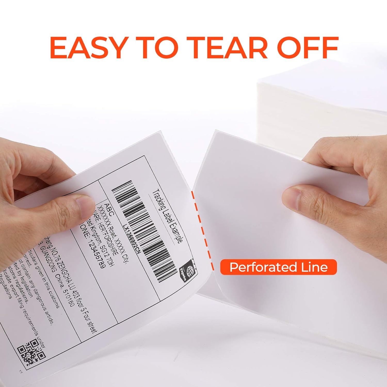 image:imageMUNBYN Thermal Direct Shipping Labels 4x6 Labels for Thermal Printer 500 Sheets1 Rolls Commercial Grade5002 Labels