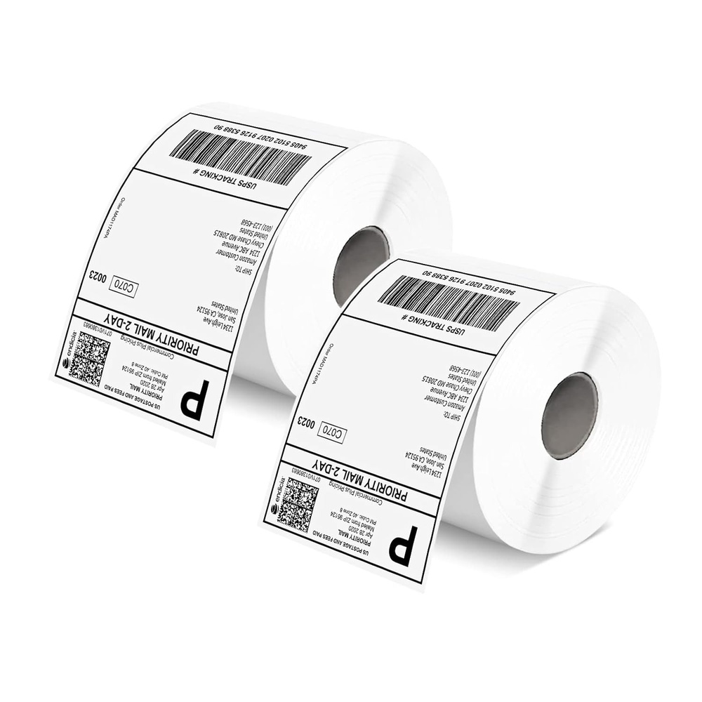 image:imageMUNBYN Thermal Direct Shipping Labels 4x6 Labels for Thermal Printer 500 Sheets1 Rolls Commercial Grade5002 Labels