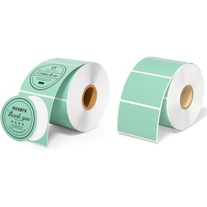 image:image2 Inch Green Circle Thermal Sticker Labels225x125 Green Thermal Sticker Labels