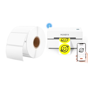 image:image225 x 125 Direct Thermal Labels White Thermal Printer Labels130B Bluetooth Thermal Label Printer