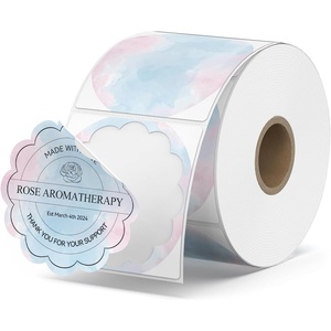 image:imageMUNBYN 2 Inch Thermal Label Stickers Circle Thermal Labels for Packaging Business Logo Design 500 Sheets1 Roll