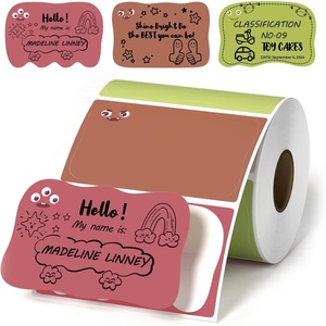 image:imageMUNBYN 3x2 Inch Cartoon Thermal Labels Custom Logo and Thank You Stickers 500 Labels1 Roll