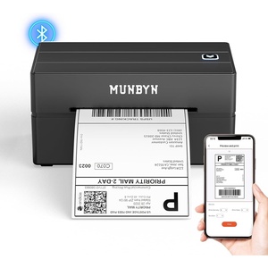 image:imageMUNBYN Bluetooth Thermal Label Printer 130B Wireless 4x6 Shipping Label Printer for Shipping Packages Small Business Office or Home Compatible with iPhone Android iPad Windows macOS ChromeBlack