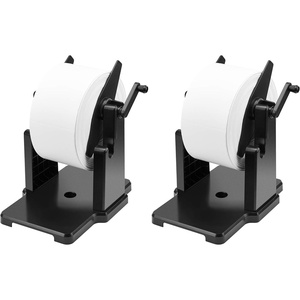 image:imageMUNBYN External Rolls Label Holder 2 in 1 FanFold Stack Paper Holder for Desktop Thermal Label PrinterLarge Pack of 2