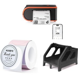 image:imageMUNBYN MC240 Bluetooth Thermal Label Printer2 Inch Round Thermal LabelsShipping Label Holder