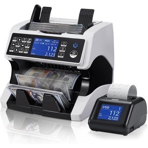 image:imageMUNBYN Bank Grade Money Counter Machine Mixed Denomination with External DisplayPrinter in One Value Counting Serial Number Multi Currency 2CISUVIRMGMT Counterfeit Detection 2Y Warranty