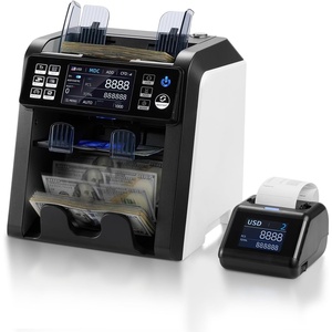 image:imageMUNBYN IMC23 Money Counter Machine Mixed Denomination with Reject Pocket 2 CISUVMGIRDD Counterfeit Detection Multi Currency Touch Screen with External DisplayPrinter in One 2Y Warranty