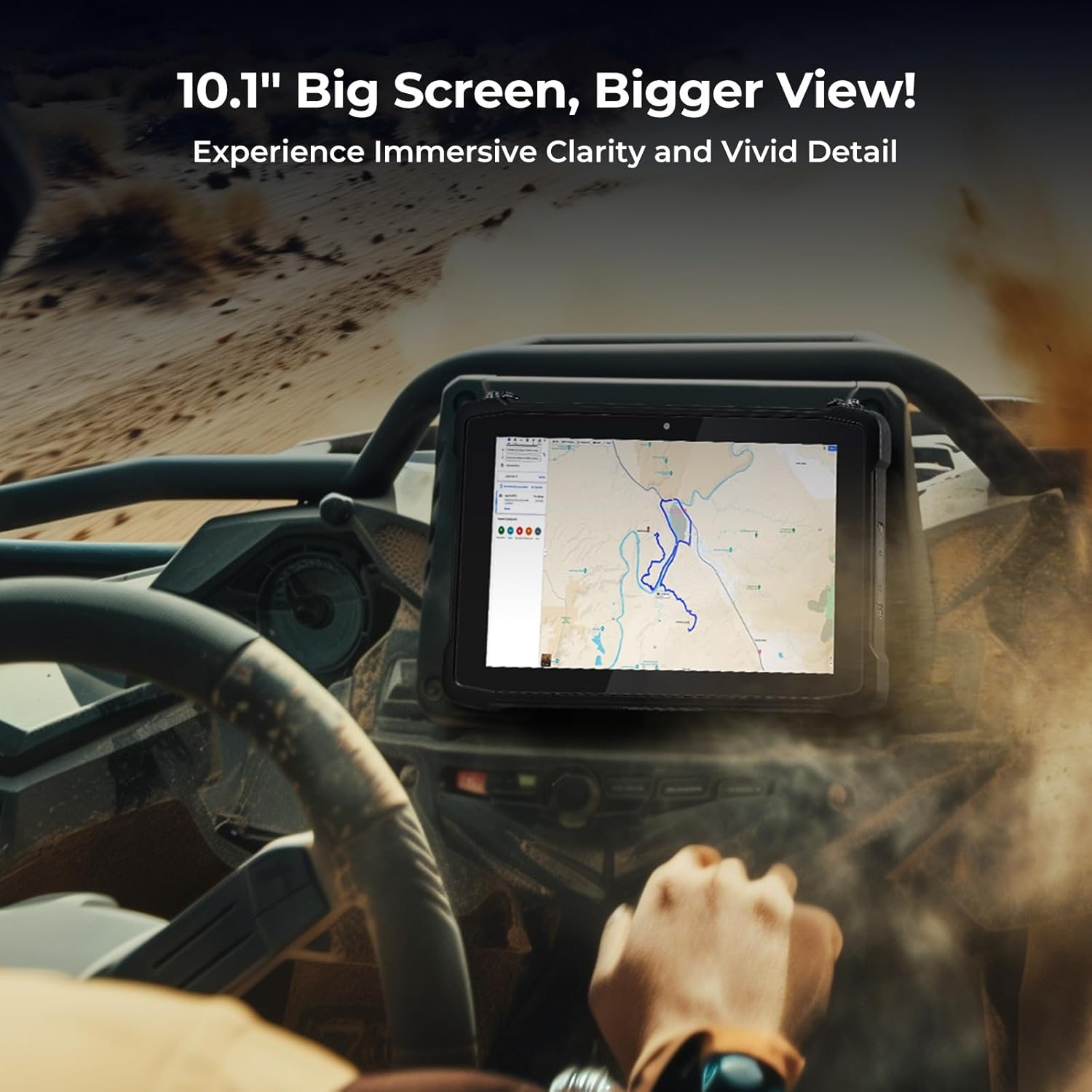 image:imageMUNBYN 101 Rugged Tablet IRT11 Android 14 8GB128GB Rugged Android Tablet with GPS 700nits Outdoor Work PC IP65 Waterproof for Offroad UTV Drone Camping 2Y Protection