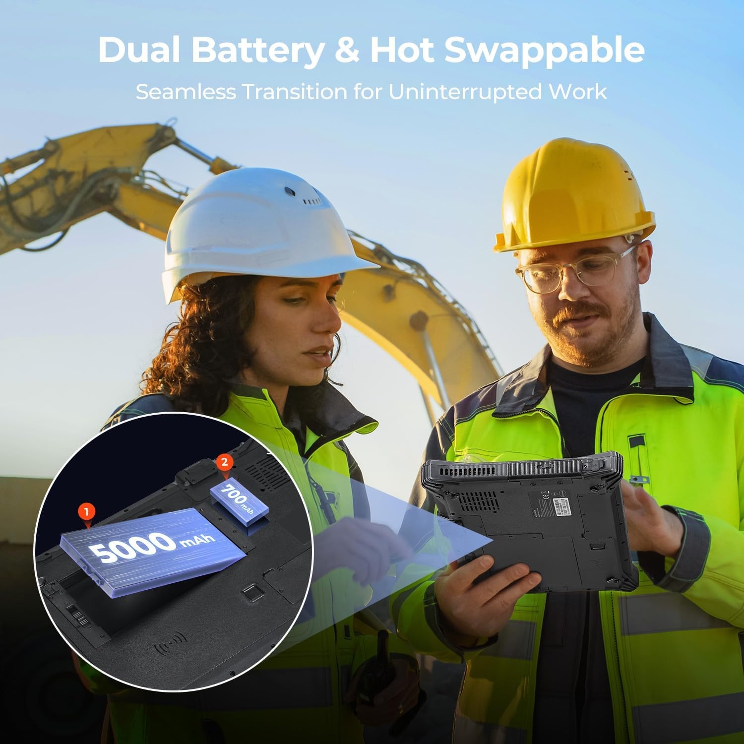 image:imageMUNBYN HighEnd Rugged Windows Tablet IRT10 101 Windows 11 IoT Enterprise i51235U WiFi 6 Rugged Tablet16GB128GB Replaceable SSDHot Swappable for Construction Work2Y Protection